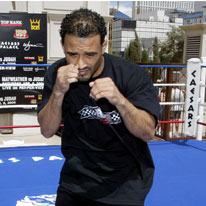josecotto01 Undefeated challenger Jose Cotto, Caguas, Puerto Rico prepares to challenge WBC Lightweight champion JUAN DIAZ , Houston,Texas for the WBC Lightweight championship in Las Vegas at the Thomas & Mack Center in Las Vegas, Saturday, April 8, live on HBO Pay Per View. (Photo by Chris Farina - Top Rank )
