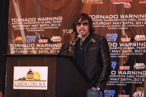 A Press Conference was held at the Casino De Sol Resort Hotel with three-time welterweight world champion Antonio Margarito Vs Abel Perry.